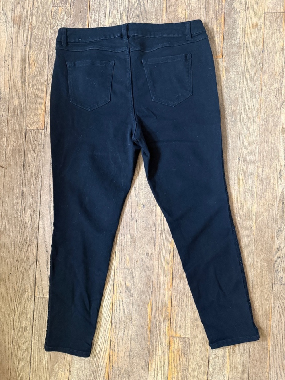 Artisan Jeans NY Black Skinny Jeans Sparkly Side Studs Bedazzled Rodeo Cowgirl - Picture 5 of 8